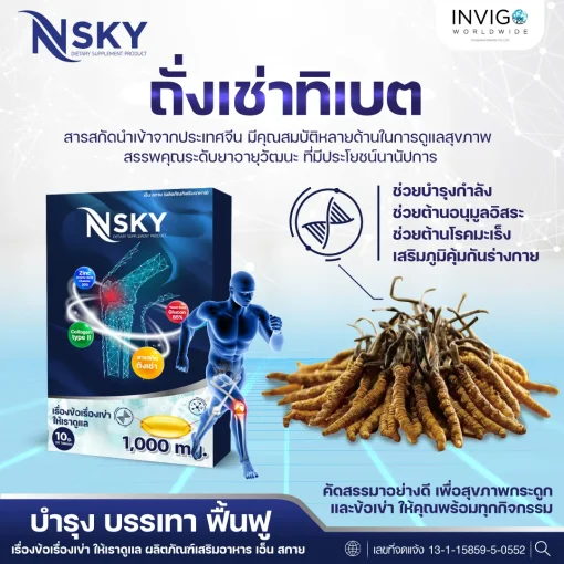 Nsky เอ็นสกาย โน๊ต บำรุงข้อเข่า ลด ปวดข้อ ปวดเข่า ปวดหลัง ปวดคอบ่าไหล่