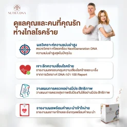 Nutra DNA ตรวจ DNA ความเสี่ยงโรค มะเร็ง โรคทั่วไป